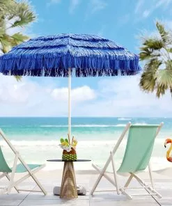 Kare Design Easy Summer Kansituoli, Aurinkotuoli, Turkoosi -Huonekalu kauppa lezak ogrodowy rozkladany sky summer 56x96 niebieski 5