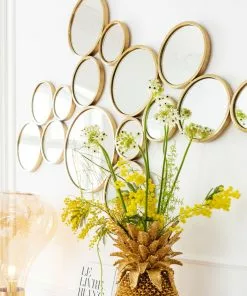 Kare Design Bubbles Seinäpeili, Messinki 138x93cm