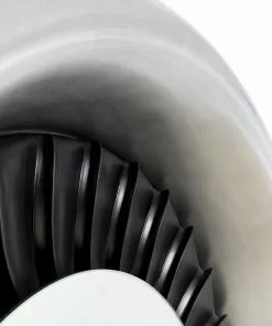 Kare Design Jet Seinäpeili Ø119cm -Huonekalu kauppa lustro do salonu duze okragle rama aluminium i wlokno szklane o119 cm silnik odrzutowy 4