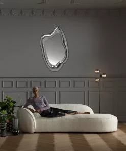 Kare Design Hologram Peili, Hopea 117x68cm -Huonekalu kauppa lustro hologram 68x117 cm srebrne 6