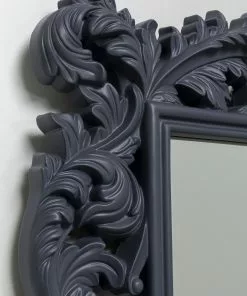 Kare Design Baroque Valentina Seinäpeili, Harmaa 100x190cm -Huonekalu kauppa lustro klasyczne barokowe ciemnoszare 100x190 cm 4
