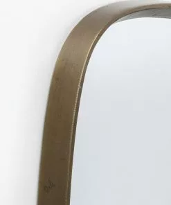 Kare Design Noomi Seinäpeili, Messinki 122x58cm -Huonekalu kauppa lustro loft rama aluminiowa 58x122 cm wykonczenie mosiezne 4