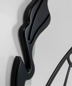 Kare Design Pieces Seinäpeili, Matta Musta Ø100cm -Huonekalu kauppa lustro pieces o100 cm czarne 3