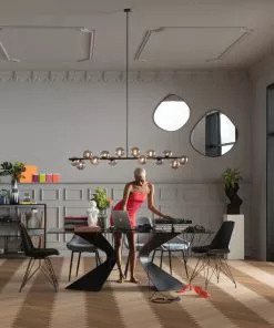 Kare Design Pieces Seinäpeili, Matta Musta Ø100cm -Huonekalu kauppa lustro pieces o100 cm czarne 6