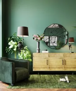 Kare Design Pieces Seinäpeili, Matta Musta Ø100cm -Huonekalu kauppa lustro pieces o100 cm czarne 7