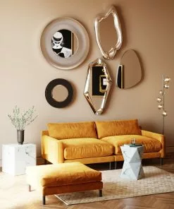 Kare Design Planet Seinäpeili, Hopea Ø108cm -Huonekalu kauppa lustro planet o108 cm srebrne 6 scaled