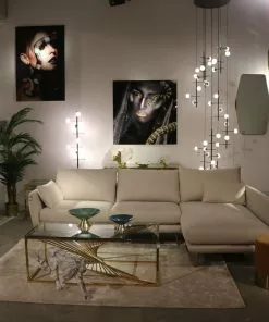 Kare Design Shape Hexagon Seinäpeili, Messinki 64x95cm -Huonekalu kauppa lustro ponti hexagon 64x95 cm zlote 6