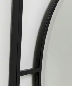 Kare Design Stanford Frame Seinäpeili, Matta Musta Ø90cm -Huonekalu kauppa lustro stanford 90x90 cm czarne 5