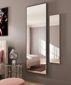 Kare Design Bella Peili 130x30cm -Huonekalu kauppa lustro wiszace bella 30x130 cm czarne 3