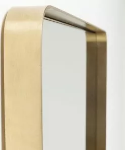 Kare Design Curve Rectangular Peili, Messinki 80x120cm -Huonekalu kauppa lustro wiszace curve rectangular 120x80 cm mosiezne 4