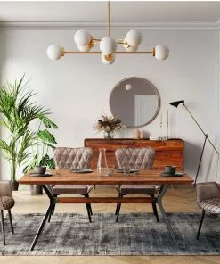 Kare Design Curve Pyöreä Peili, Kupari Ø100cm -Huonekalu kauppa lustro wiszace curve round 100 cm miedziane 7