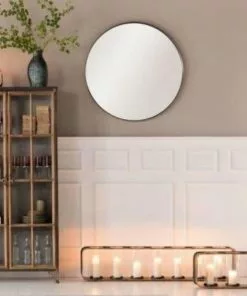 Kare Design Curve Pyöreä Peili, Metalli Nature Ø100cm