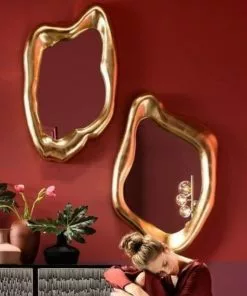 Kare Design Hologram Peili, Kulta 119x76cm