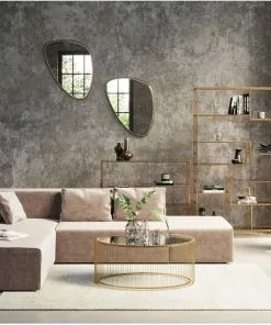 Kare Design Jetset Peili, Kulta 56x83cm -Huonekalu kauppa lustro wiszace jetset 83x56 cm zlote 4