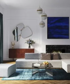 Kare Design Shapes Peili 130x110cm -Huonekalu kauppa lustro wiszace shapes 130x105 cm zlote 9