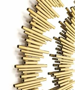 Kare Design Solare Gold Peili Ø132cm -Huonekalu kauppa lustro wiszace solare gold o132 cm zlote 5