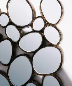 Edessä -Huonekalu kauppa lustro wiszace water drops 135x78 cm miedziane 2