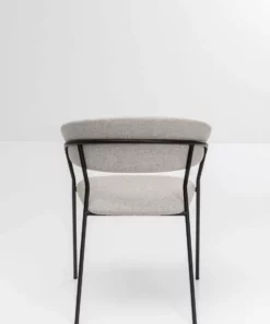 Kare Design Belle Tuoli Käsinojilla - Beige (2/Setti) -Huonekalu kauppa zestaw dwoch krzesel bezowe nogi czarne 57x78 cm 6