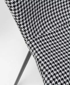 Kare Design Gerda Tuoli Musta-valkoinen (2/Setti) -Huonekalu kauppa zestaw dwoch krzesel frida pepitka nogi czarne 7