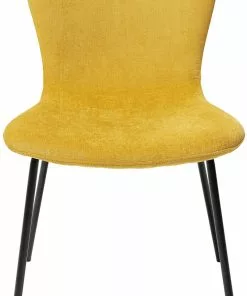 Kare Design Gerda Tuoli Keltainen (2/Setti) -Huonekalu kauppa zestaw dwoch krzesel frida zolte nogi czarne 3