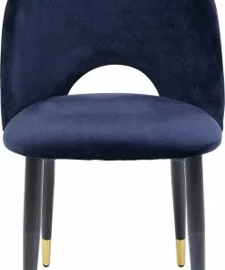 Kare Design Iris Velvet Tuoli Sininen (2/Setti) -Huonekalu kauppa zestaw dwoch krzesel iris velvet 49x84 cm niebieskie 2