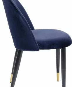 Kare Design Iris Velvet Tuoli Sininen (2/Setti) -Huonekalu kauppa zestaw dwoch krzesel iris velvet 49x84 cm niebieskie 3