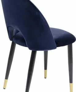 Kare Design Iris Velvet Tuoli Sininen (2/Setti) -Huonekalu kauppa zestaw dwoch krzesel iris velvet 49x84 cm niebieskie 4