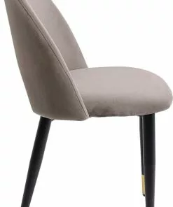 Kare Design Iris Velvet Tuoli Taupe (2/Setti) -Huonekalu kauppa zestaw dwoch krzesel iris velvet 49x84 cm taupe 13