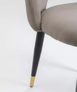 Kare Design Iris Velvet Tuoli Taupe (2/Setti) -Huonekalu kauppa zestaw dwoch krzesel iris velvet 49x84 cm taupe 16