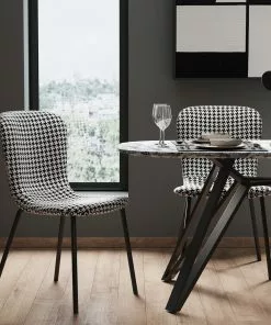 Kare Design Gerda Tuoli Musta-valkoinen (2/Setti)