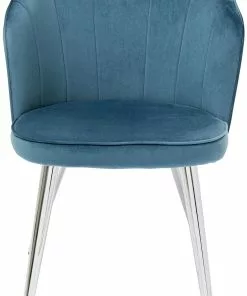 Kare Design Princess Tuoli Sininen (2/Setti) -Huonekalu kauppa zestaw dwoch krzesel princess niebieskie nogi srebrne 3