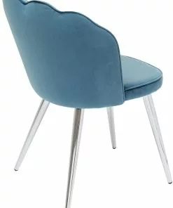 Kare Design Princess Tuoli Sininen (2/Setti) -Huonekalu kauppa zestaw dwoch krzesel princess niebieskie nogi srebrne 5