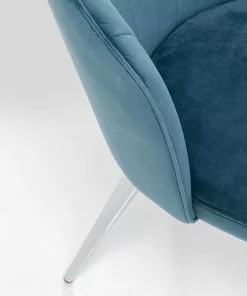 Kare Design Princess Tuoli Sininen (2/Setti) -Huonekalu kauppa zestaw dwoch krzesel princess niebieskie nogi srebrne 7