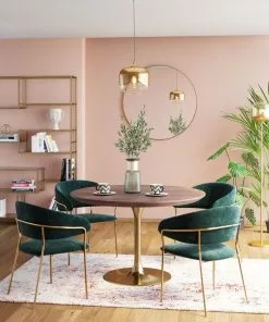 Kare Design Belle Tuoli Käsinojilla - Sametti, Vihreä (2/Setti) -Huonekalu kauppa zestaw dwoch krzesel z podlokietnikami belle 61x80 cm zielone 10