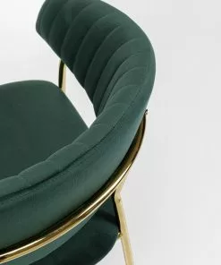 Kare Design Belle Tuoli Käsinojilla - Sametti, Vihreä (2/Setti) -Huonekalu kauppa zestaw dwoch krzesel z podlokietnikami belle 61x80 cm zielone 8